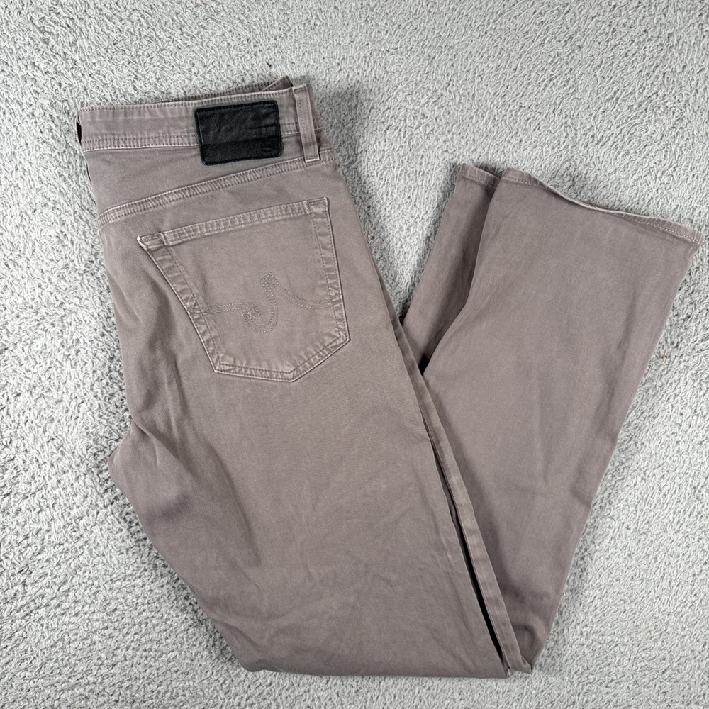 Adriano Goldschmied Jeans Mens 34x32 Gray The Graduate Chino Tailored Leg Pants